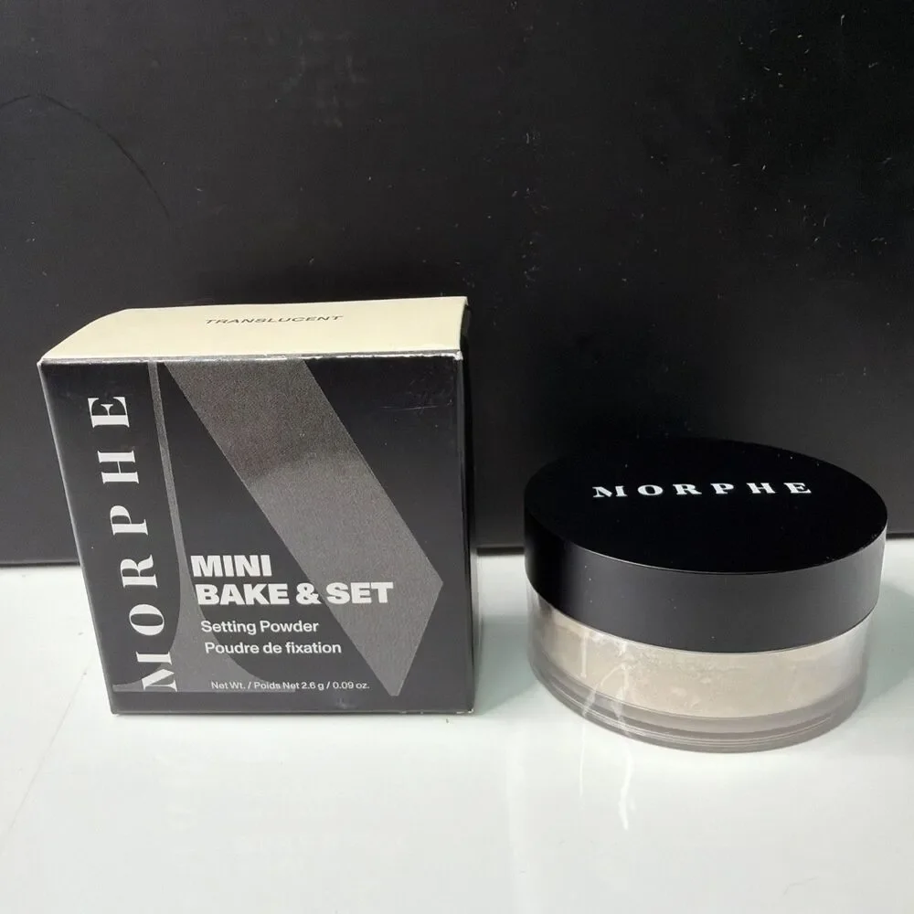 MORPHE MINI BAKE & SET SETTING POWDER TRANSLUCENT .09oz/2.6g NIB Sealed